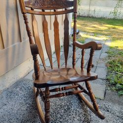 Wooden Ethan Allen Rocking Chair