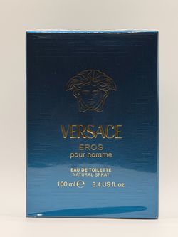 Versace Eros Pour Homme EDT 3.4 oz (100 ml) Brand New Sealed - Authentic