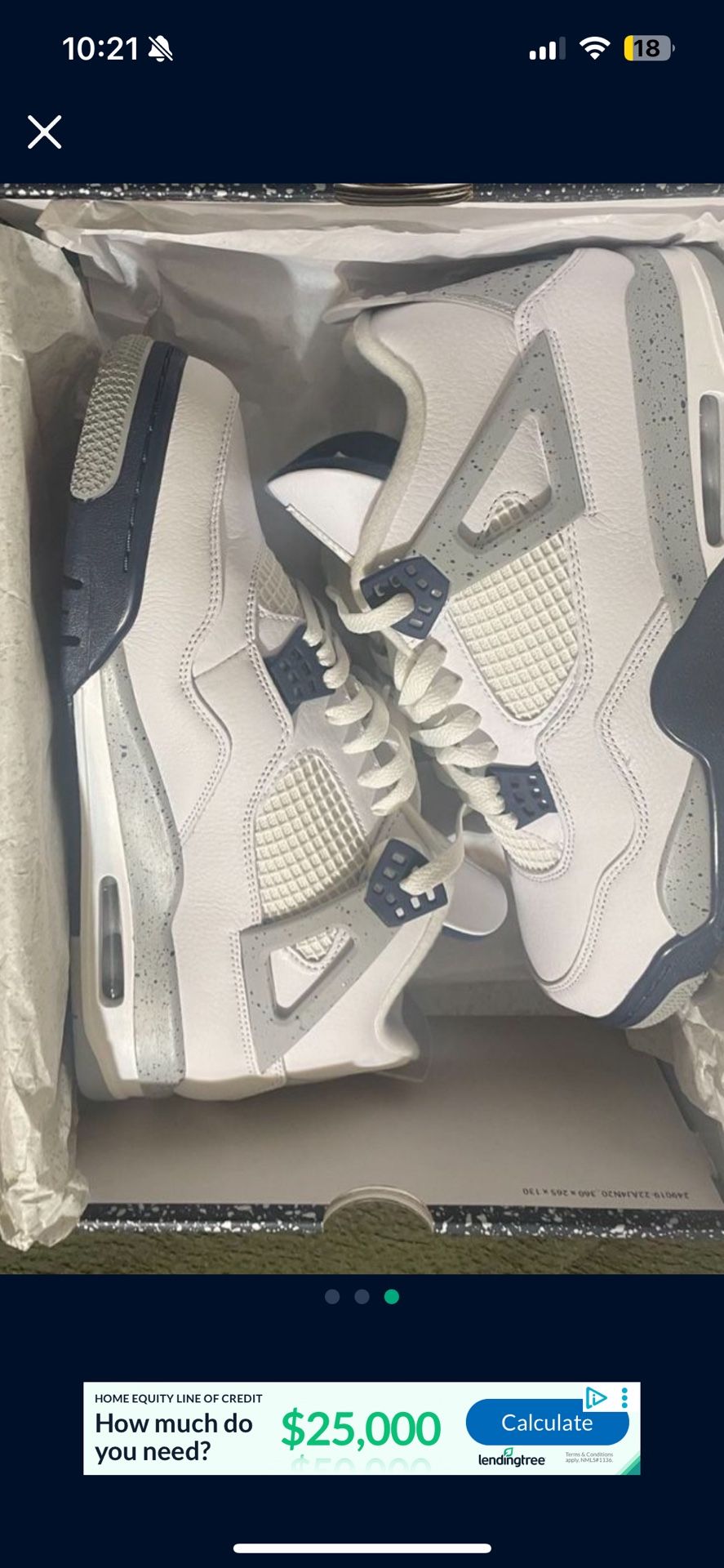 Air Jordan 4 Retro Midnight Navy Size 12