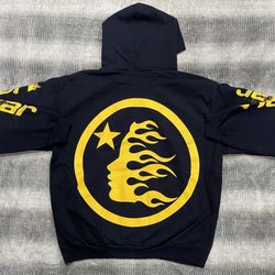 Size XL - 2025 Hellstar Navy hoodie