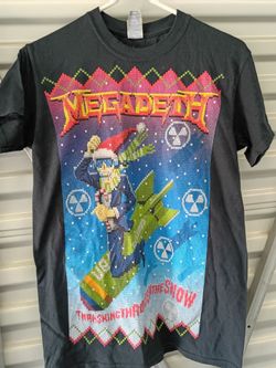 Rare Megadeth Xmas Concert shirt. New