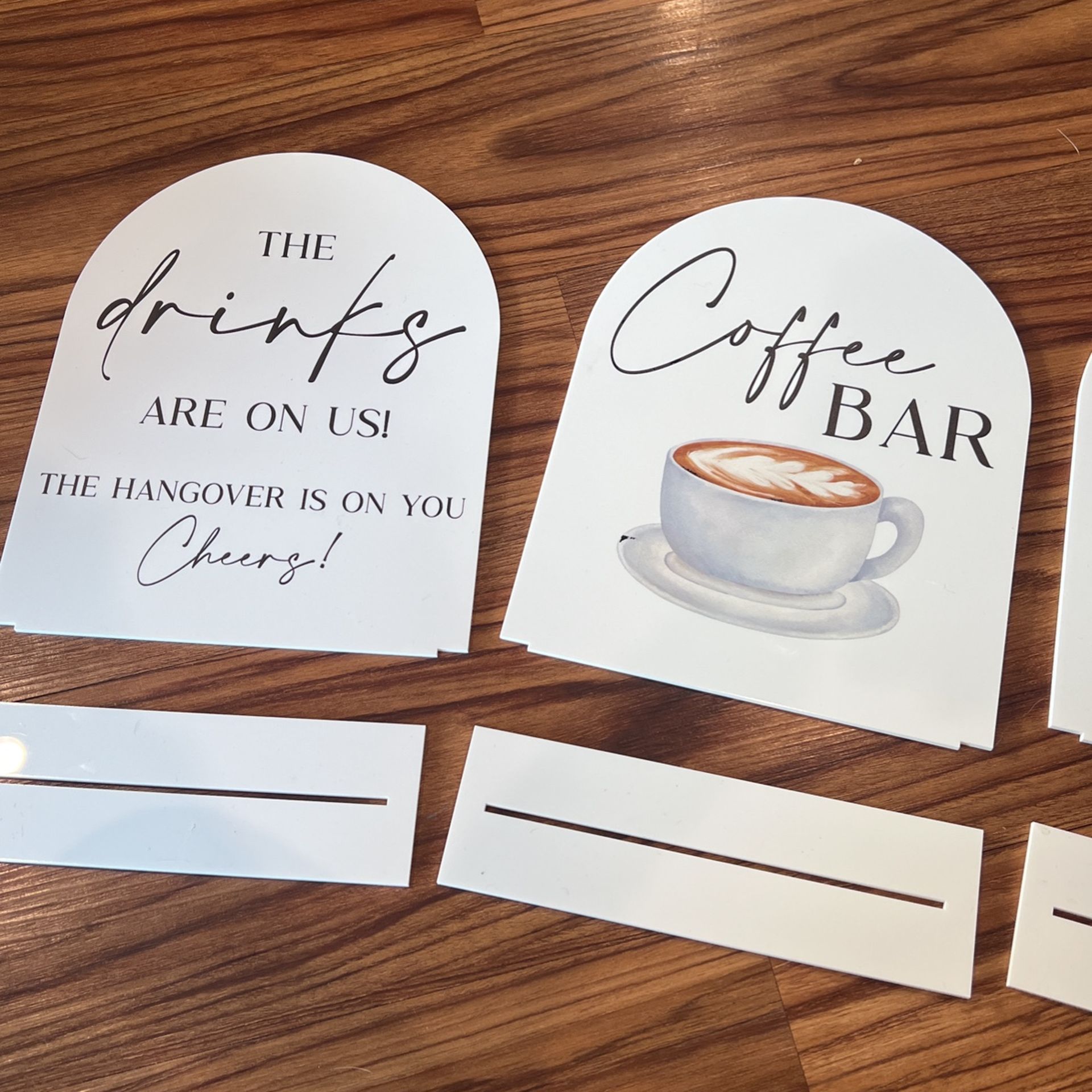 Wedding Table Top Signs