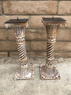 Candle holder vases