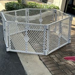 6 Panel Pet Super Yard Play Yard Fence Gate Each Panel Is 34w 26h