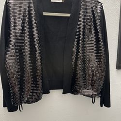 Calvin Klein Square Sequin Jacket EUC