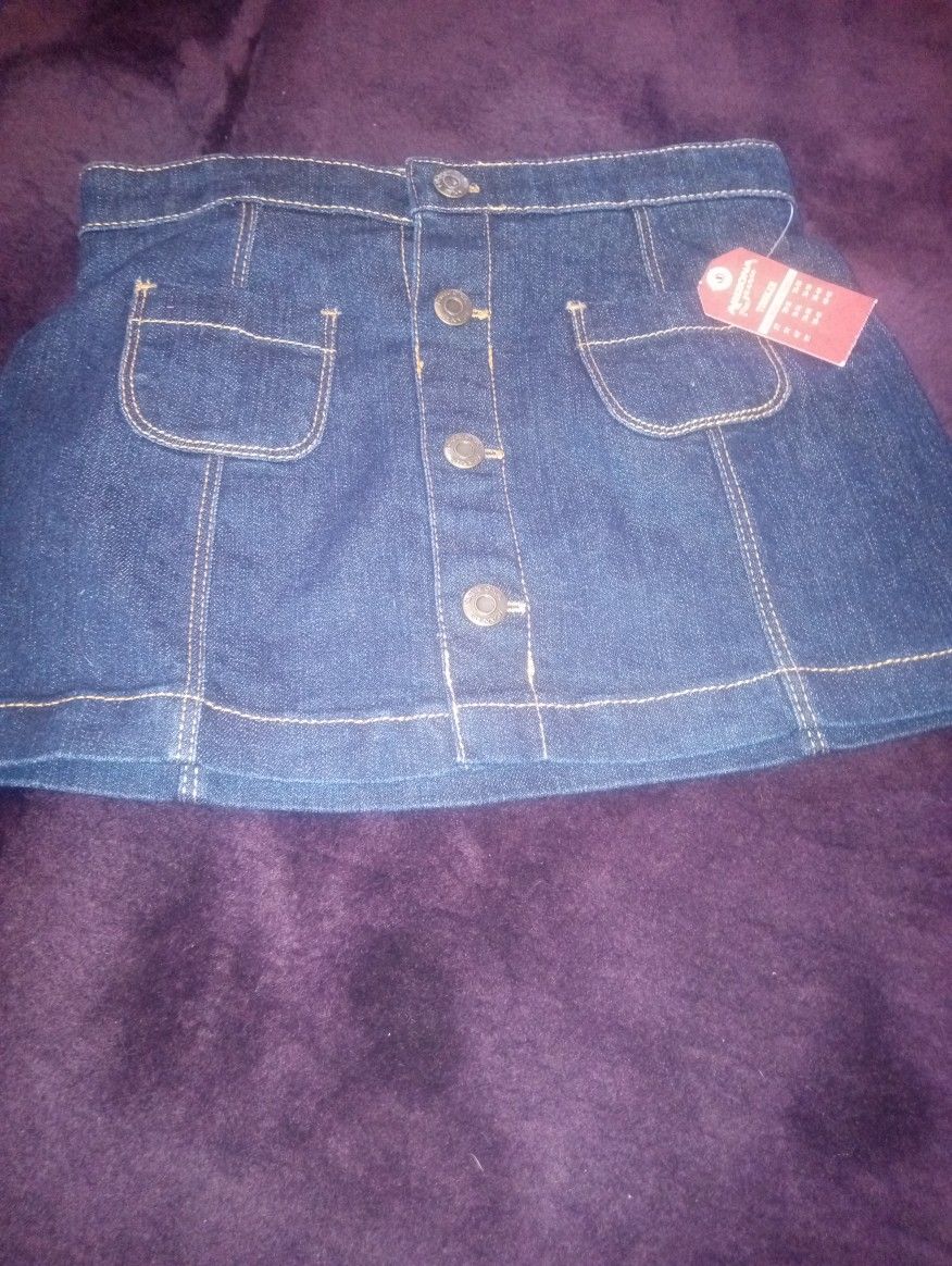 5T Toddler Cute Jean Skirt
