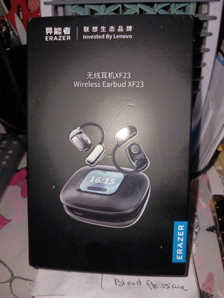 NEW NEVER OPENED ERAZER BY LENOVO WIRELESS EARBUDS X F 23 NEWSTEST BEST MODEL 25 FIRM PAID 89ONSALE