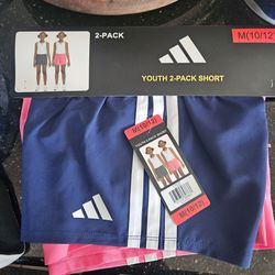 Adidas Youth 2-Pack Shorts Size 14/16