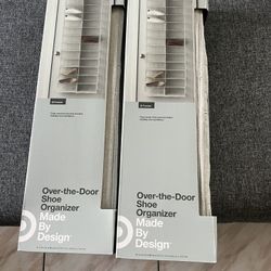 Lot Of 2 Over The Door Shoe Organizer New Target