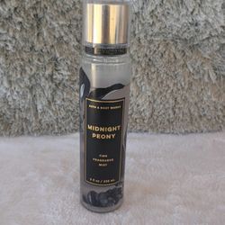 Bath & Body Works Midnight Peony Fine Fragrance Mist.