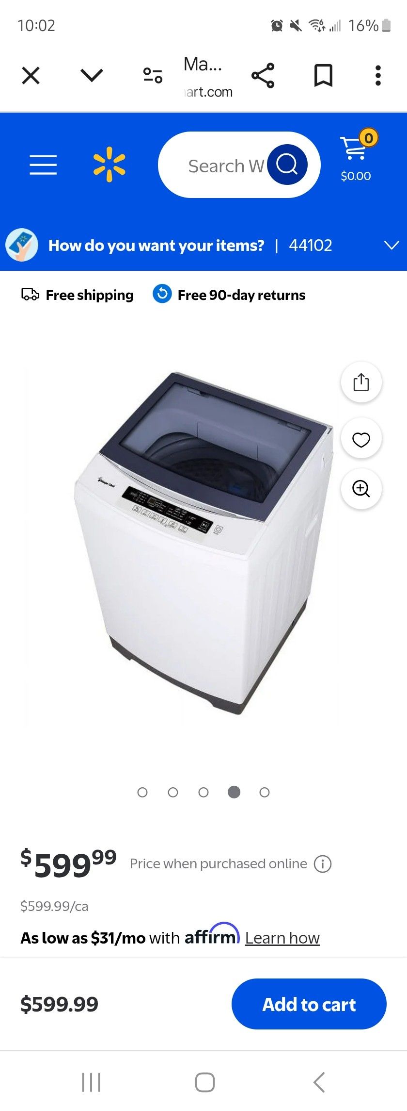 Magic Chef Washer