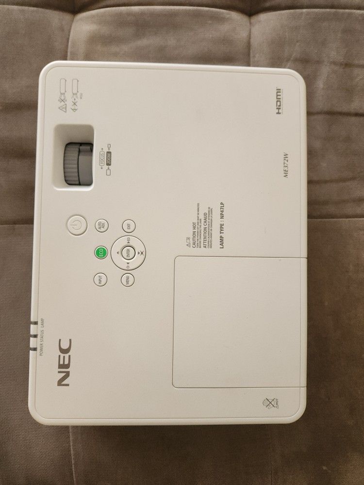 NEC Higher Brightness Video Projector with Remote (White) *Carrying Bag incl.*