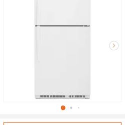 Whirlpool 21.3 Cu Ft Refrigerator – Like New (1 Month Use)