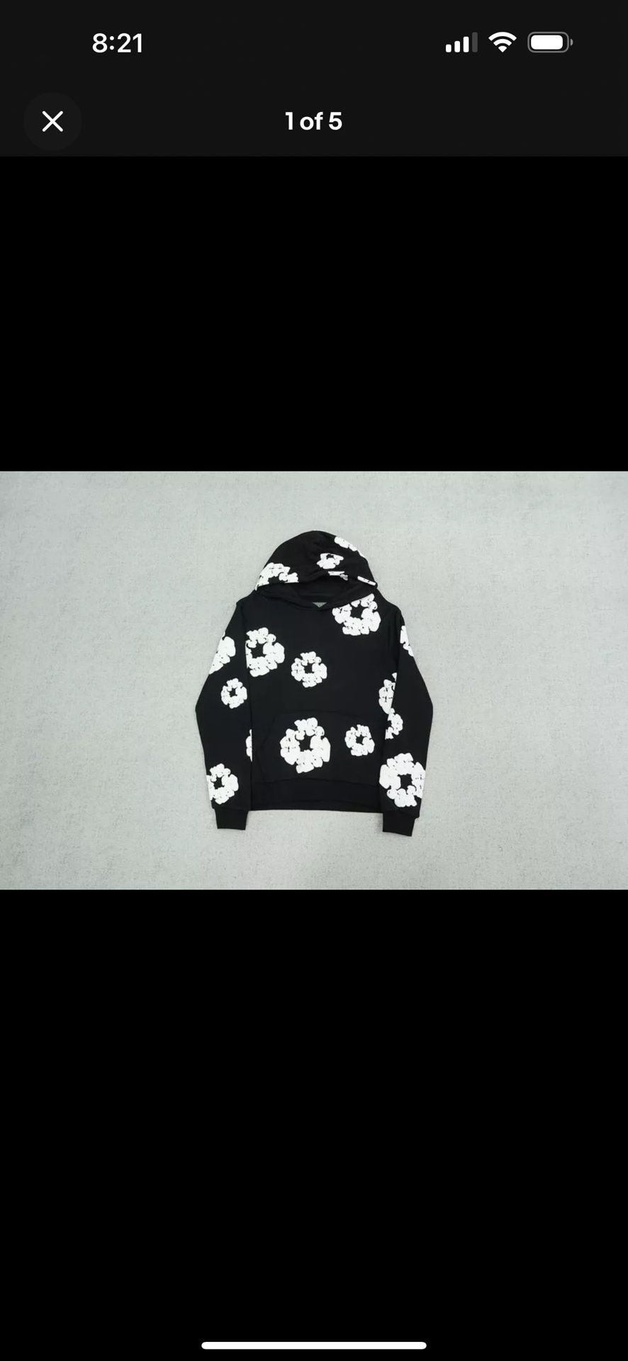 Denim Tears Black Hoodie