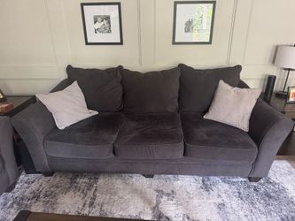 Sofa and oversized chair . $400