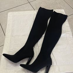 ASOS Design Thigh High Boots In Black