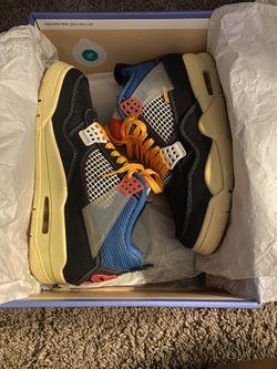 2020 Nike Air Jordan IV Union “Off Noir” Size 7.5