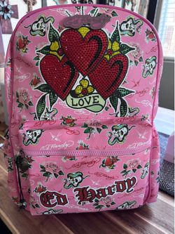 Ed Hardy Pink Love Backpack (NWT)
