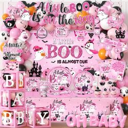 BABY SHOWER HALLOWEEN THEMED DECO PARTY PACK