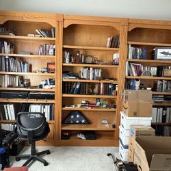 Wall Unit Bookshelf Book Shelf Stand Cabinet Closet