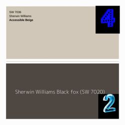 Exterior Flat Paint = 4 Accesible Beige + 2 Black Fox = 45ea[270]cash Only