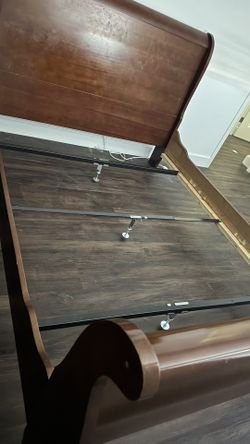 Cherry Wood Queen Bed frame