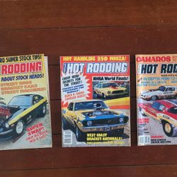 3 Vintage Hot Rodding Magazines