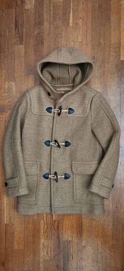 GAP Men's Camel Wool Hooded Duffle Coat (Men's Size: XS)