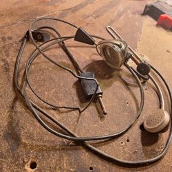 Classic Telephone Operator Microphone Headset From The '50s