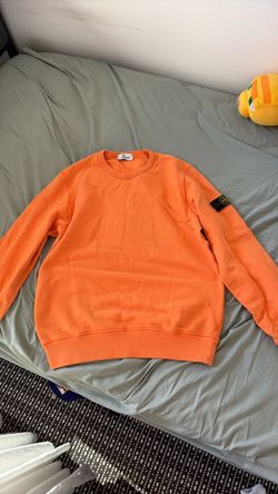 Stone island jr orange sweater