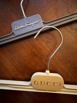 Designer Pants Hangers Lot – Gucci, Ferragamo, Calvin Klein, Donna Karan