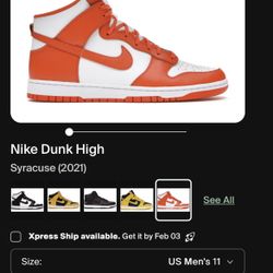 nike syracuse dunks