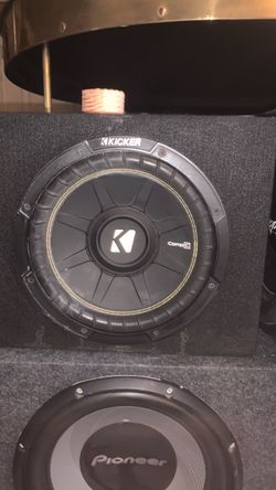 Kicker CompC Subwoofer in Carpeted Enclosure