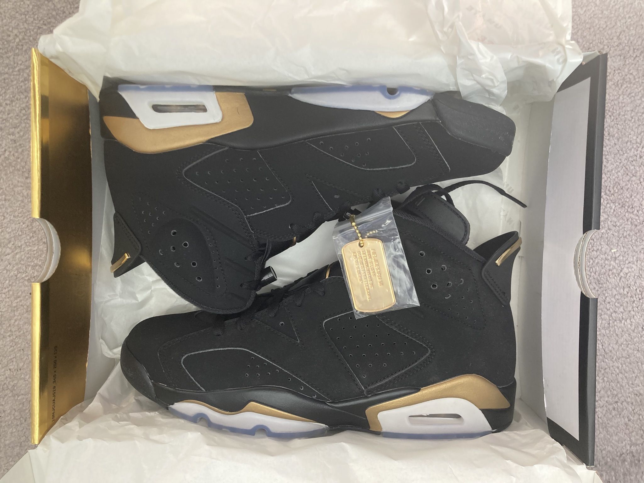 Retro Jordan Dmp Black And Gold