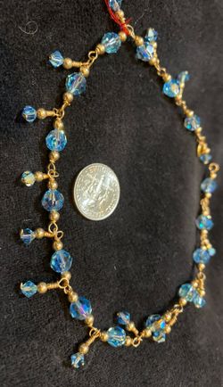 Light blue Swarovski Bracelet/Anklet