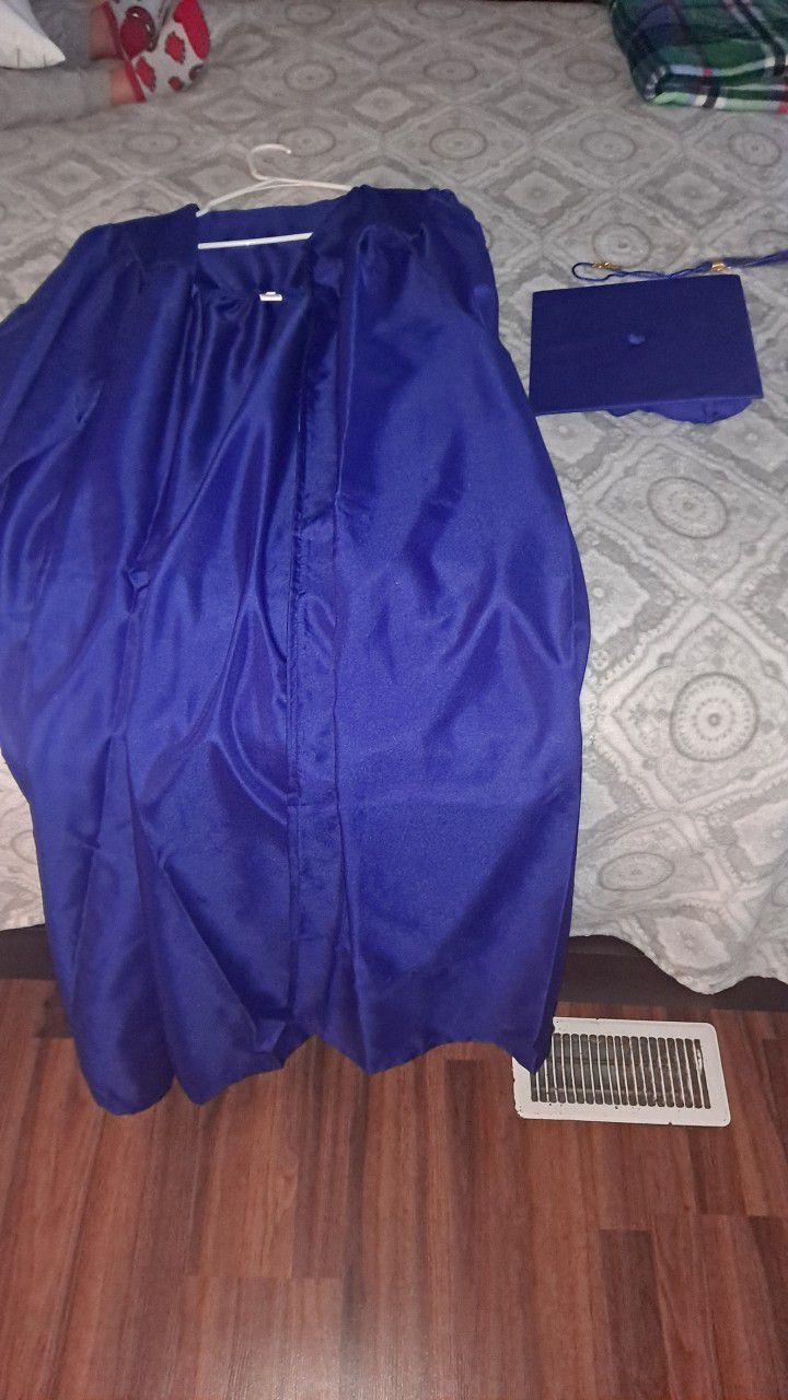 Blue Cap And Gown