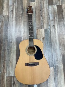 Jasmine S35 by Takamine Dreadnought Acoustic Guitar — Natural