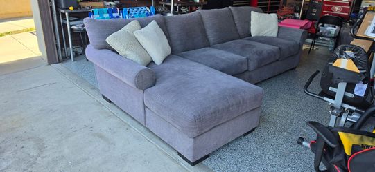 Grey sofa chaise