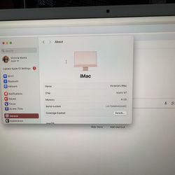 2021 iMac Pink 8gb Apple M1chip