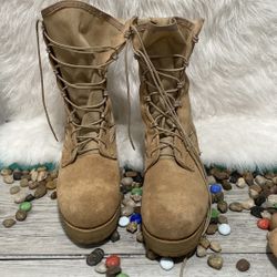US Army Gore-Tex vibran Combat Boots size 6 R Flight Combat Crewman Tan