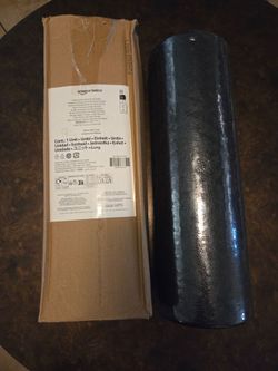 Amazon Basics High-Density Foam Roller for Exercise and Recovery, 18 Inches, Black