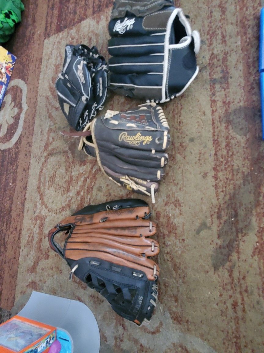 Baseball Gloves Used One