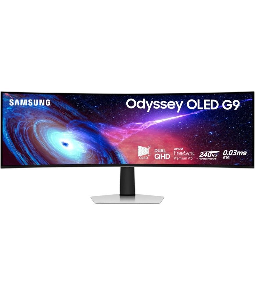 Samsung 49" Odyssey OLED (G93SC) Series Curved Gaming Monitor w QD-OLED, 240Hz, 0.03ms, DQHD, G-Sync