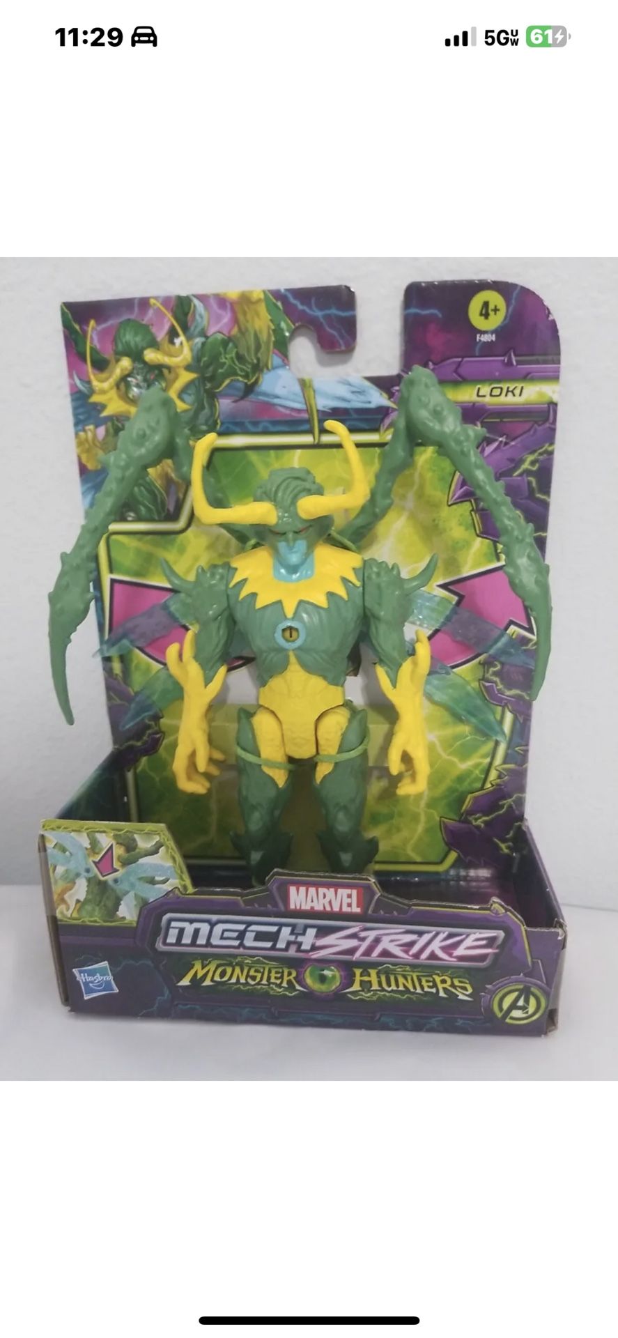 Hasbro Marvel Avengers Mech Strike Monster Hunters Loki Action Figure Ships Fast