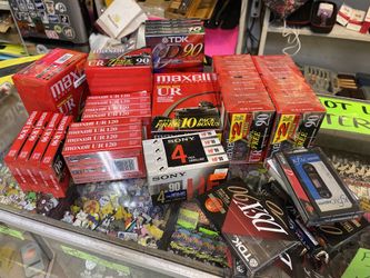 BLANK NEW SEALED NOS UNUSED CASSETTE TAPES MAXELL SONY TDK SOLD SEPARATELY 