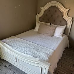 Queen bed With Brand New Memory 6” Mattress