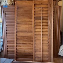 Real wood shutters for resale