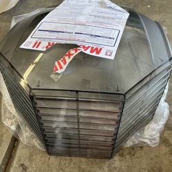 MaxxAir II RV and Trailer Roof Vent Cover w/ EZClip - Smoke