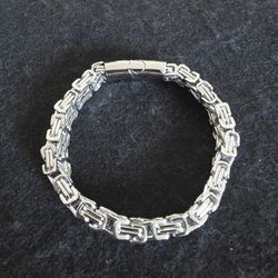 Stainless Steel Double Row Emperor Bracelet 