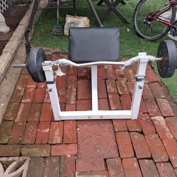 Bench weight with barbell/weights